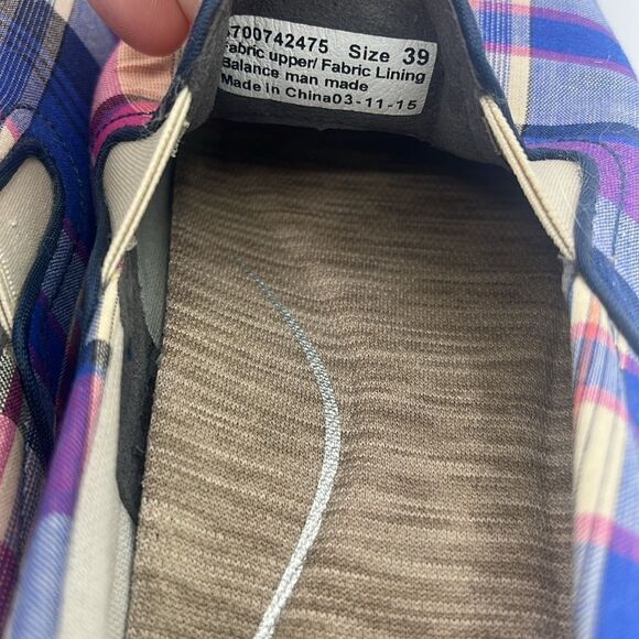 Dansko belle madras plaid fabric slip on sneaker - Picture 6 of 7